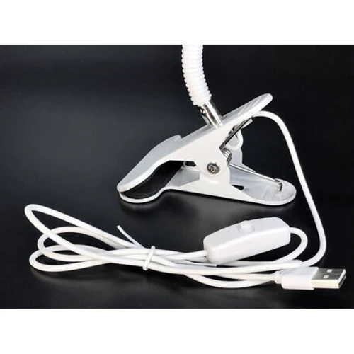Настольная LED лампа с гибкой ножкой и прищепкой UFT Lamp 1 White