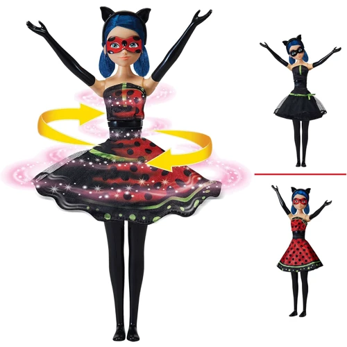 Інтерактивна лялька Miraculous Леді Баг та Супер-Кіт Дизайнерське перетворення Леді Баг (50414): Висота, см 26