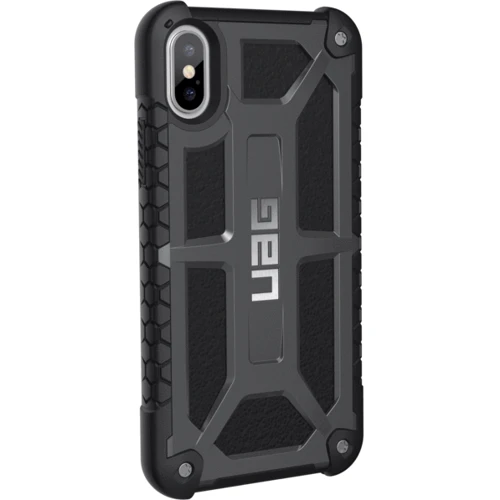 Чехол для iPhone Urban Armor Gear UAG Monarch Graphite (IPHX-M-GR) for iPhone X/iPhone Xs: Материалы поликарбонат и полиуретан