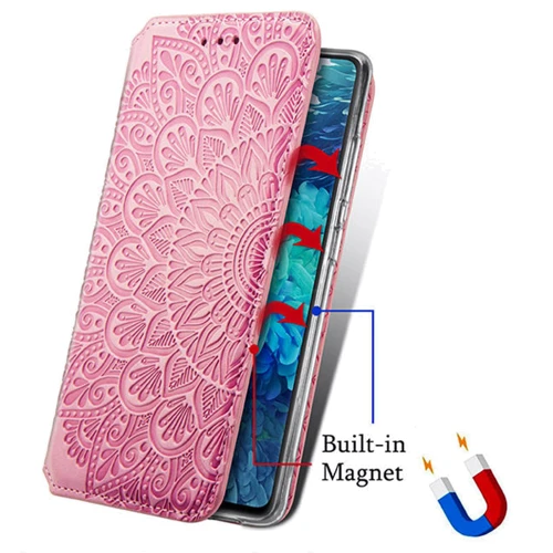 Чехол для телефонов Mobile Case Getman Mandala PU Pink for Xiaomi Redmi Note 10 / Note 10s: Цвет розовый