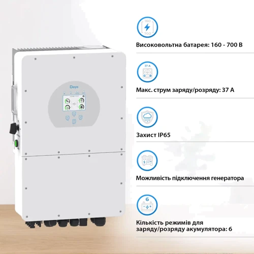 Система хранения энергии Deye SUN-20K-SG01HP3-EU-AM2-BOS-G8-40.96kW-LFP 20kW 40.96kWh 1BAT LiFePO4