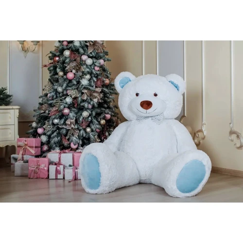 Мягкая игрушка Ричард 200 см бело-голубой