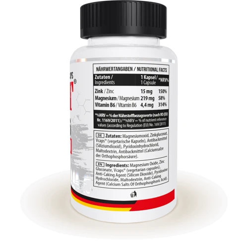 MST Zinc B6 Magnesium Цинк Вітамін B6 Магній 60 вегакапсул: Тип Комплексные