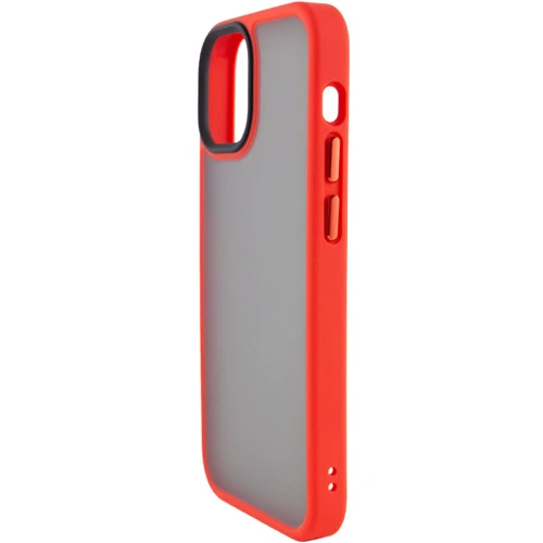 Чохол для iPhone Mobile Case TPU+PC Metal Buttons Red для iPhone 13: Матеріали поликарбонат и полиуретан