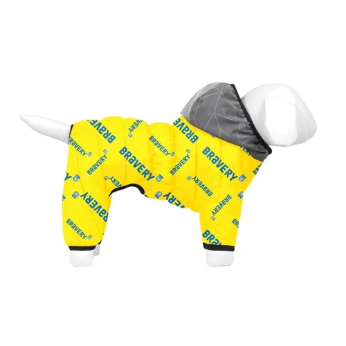 Комбинезон для собак WAUDOG Clothes рисунок Смелость L55, В 77-79 см, С 47-50 см