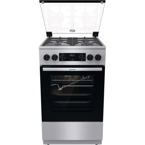 Плита комбінована Gorenje GKS5C70XF: Управління механічне, сенсорне