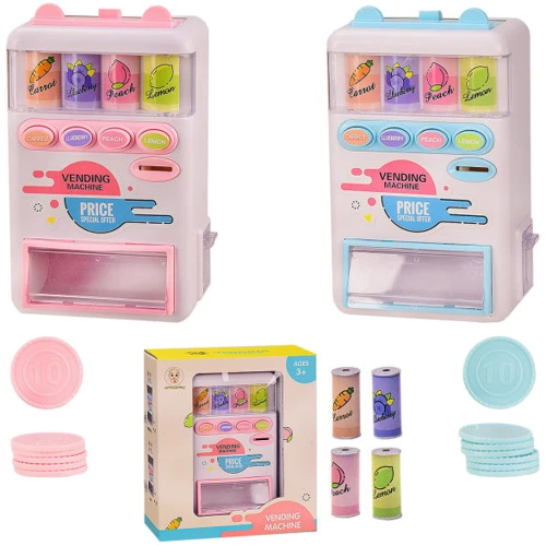 Автомат с газировкой BK Toys 2 цвета, звук, монетки, бутылочки (F826-11A/12A)
