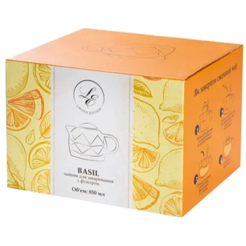 Заварник Limited Edition BASIL 850 мл черный (B050022): Объем, л 0.85