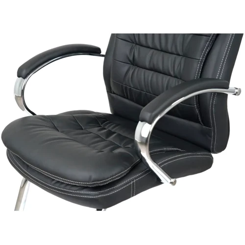 Крісло конференційне АКЛАС Валенсія CF (XY-7004G-1) Чорний (PU Black) (00161482)