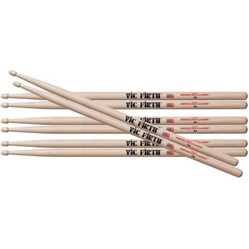 Барабанные палочки VIC FIRTH P5A.3-5A.1 5A AMERICAN CLASSIC: Форма наконечника Овальная
