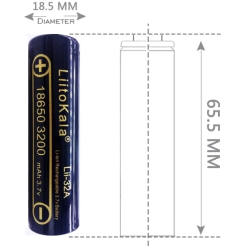 LiitoKala 18650 3200mAh Li-Ion 1шт (Lii-32A) фото 4
