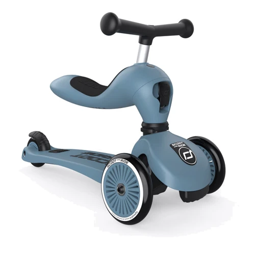 Самокат Scoot&Ride серии Highwaykick-1 серо-синий, до 3 лет/20кг: Максимальная допустимая нагрузка, кг 20