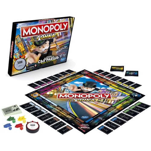 Настольная игра Hasbro MONOPOLY Монополия Гонка - русская версия (E7033): Производитель Hasbro