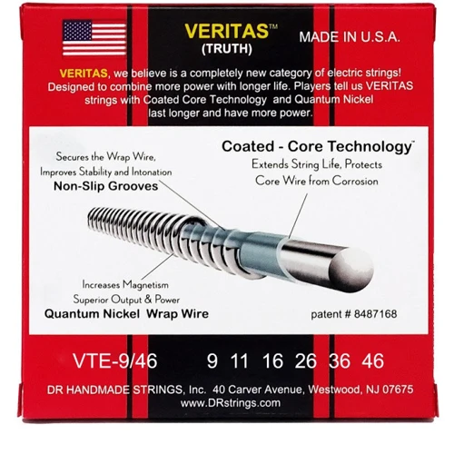 Струна для гитар Cтруны для электрогитары DR VTE-9/46: Тип Комплект струн
