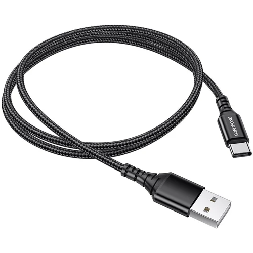 Кабель Borofone USB Cable to USB-C Ultra Bright 1m Black (BX54)