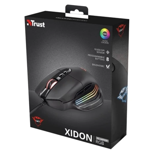 Мышь Trust GXT 940 Xidon RGB Black (23574): Количество кнопок 8