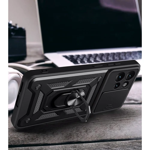 Чохол для телефона BeCover Military Black для Motorola Edge 50 (713050): Матеріал TPU (термополиуретан) и пластик