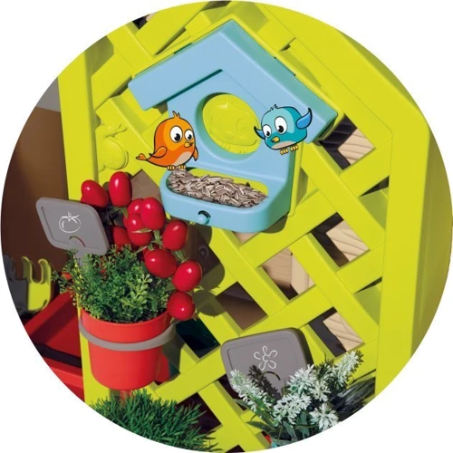 Домик Smoby Садовый с кашпо и кормушкой, 132x128,5x135 см, 2+ фото 11