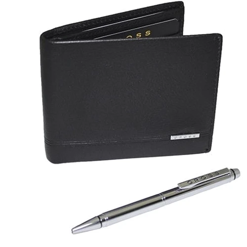 Набір Cross Slim Wallet & Agenda Pen Set (портмоне+ручка) чорний (436B-1): Стать Мужской