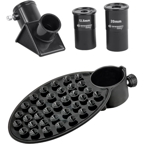 Мікроскоп Bresser Junior 40x-640x + Телескоп 40/400: Особливості З підсвічуванням, Харчування від батарейок, З набором