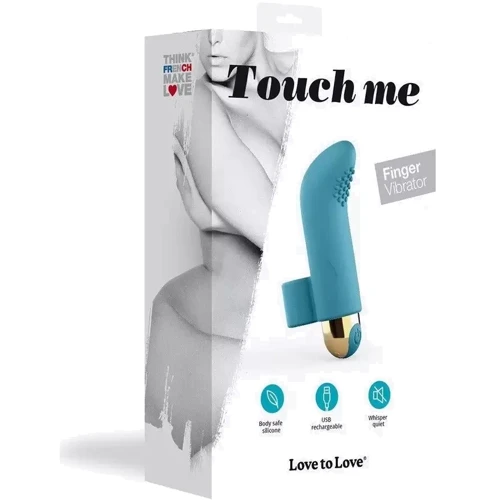 Вибратор на палец Love To Love TOUCH ME PETROLE перезаряжаемый, мощный мотор