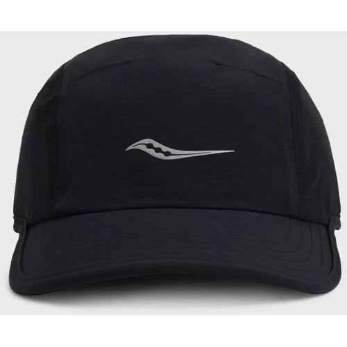 Бейсболка Saucony Point-To-Point Hat черная (800026-BK) фото 3