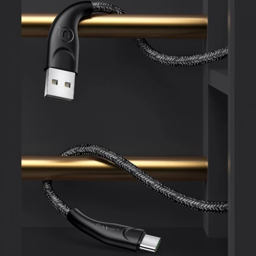 Кабель Usams USB Cable to USB-C Braided Data and Charging 3m Black (US-SJ398): Длина 3 м