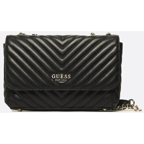Женская сумка через плечо GUESS KEILLAH CONVERTIBLE XBODY FLAP черная (HWQG8690210-BLA): Застежка Магнитная