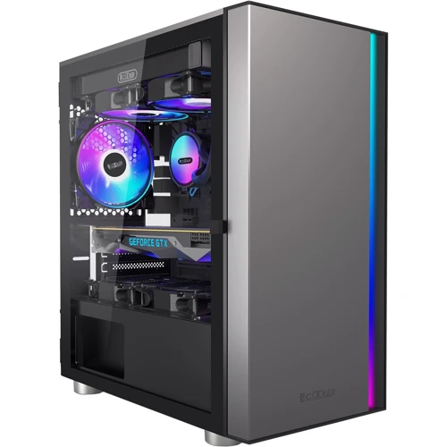Корпус PCCooler Platinum LM300 ARGB Black: Форм-фактор материнської плати MicroATX