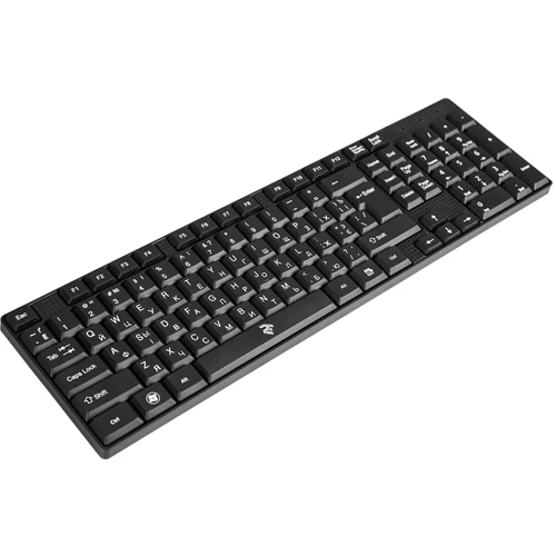 Клавиатура 2E KS 106 (2E-KS106UB) Black: Интерфейс подключения USB