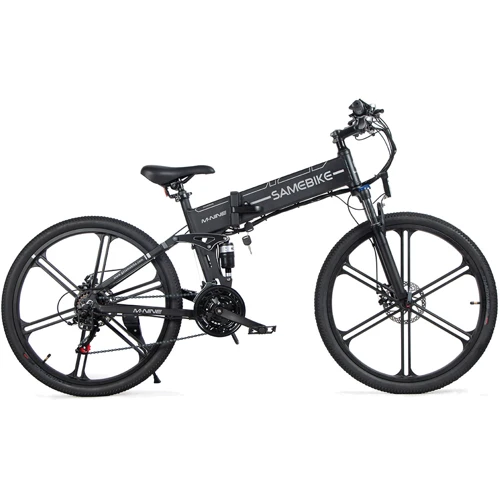 Электровелосипед SAMEBIKE LO26-II (500 Вт, 10 А/ч, 48 В ), колеса 26", черный: Емкость батареи, ВтЧ 480