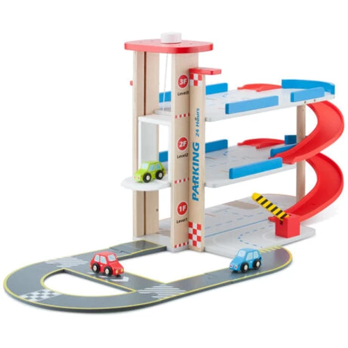 Гараж с треком и 3 машинками New Classic Toys