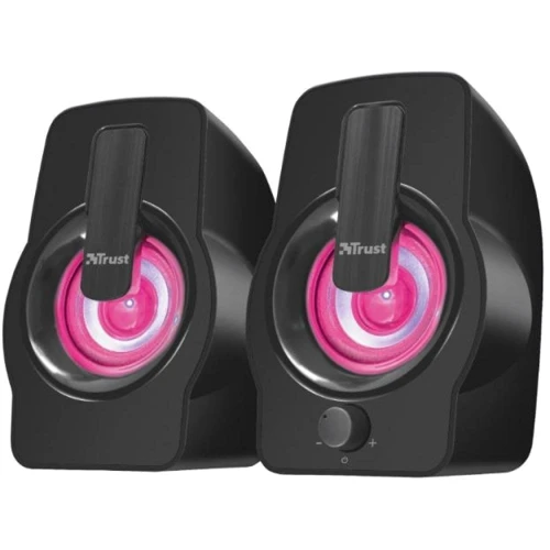 Акустическая система Trust Gemi RGB Black USB (22948): Выходная мощность колонок 12 Вт