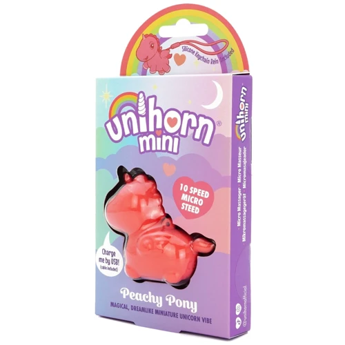 Вібратор міні-одноріжка Unihorn Mini - Peachy Pony, брелок з вібрацією