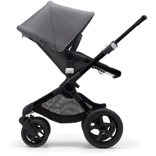 Универсальная коляска 2 в 1 Bugaboo Fox 3 Black/ Grey Melange/ Grey Melange: Ширина шасси 60 см