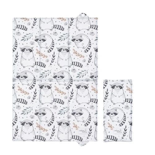 Пеленальний матрацик Cebababy Watercolor Word Raccoon білий 40х60 см (W-305-000-636): Виробник Cebababy