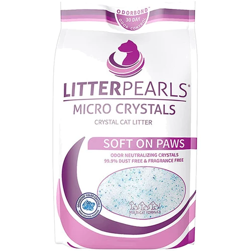 Наполнитель туалетов для кошек Litter Pearls Micro Crystals кварцевый 1.59 кг (3.6 л) (633843106044)