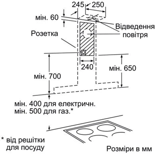 Вытяжка Bosch DWK098E21 фото 1