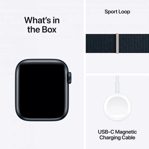 Apple Watch SE 2 2023 40mm GPS Midnight Aluminum Case with Midnight Sport Loop (MRE03) UA фото 8