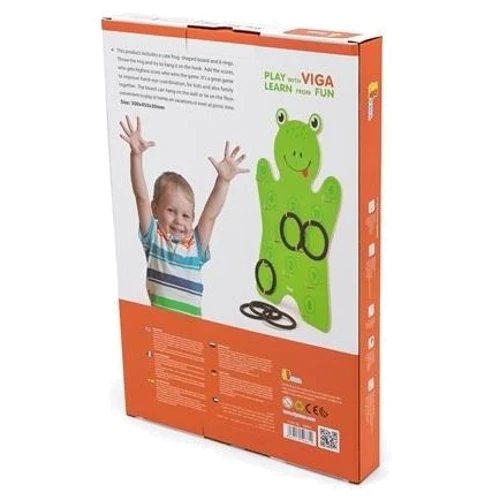 Ігровий набір Viga Toys Жабеня з кільцями (50661)