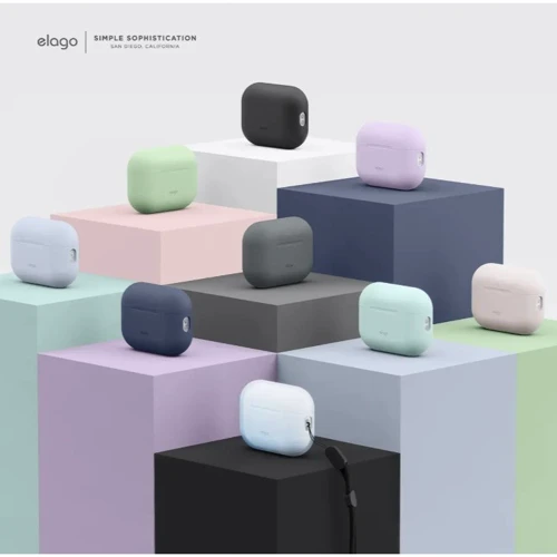 Чехол для наушников Elago Silicone Basic Case with Nylon Lanyard Jean Indigo (EAPP2SC-BA+ROSTR-JIN) for Apple AirPods Pro 2 фото 5