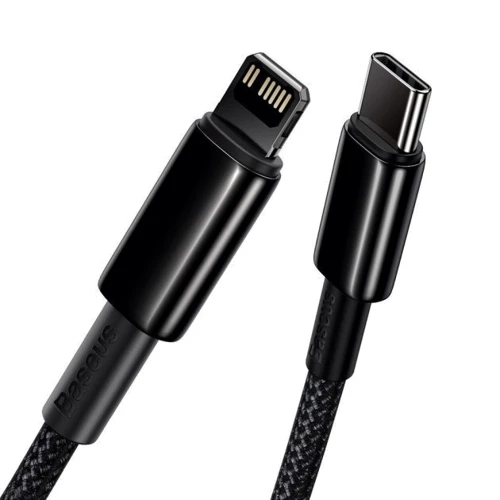 Кабель Baseus Cable USB-C to Lightning Tungsten PD 20W 2m Black (CATLWJ-A01): Тип USB-C - Lightning