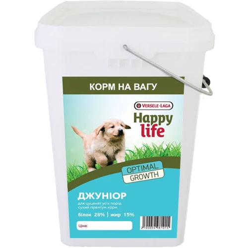 Сухий корм для цуценят Happy Life Junior with Chicken всіх порід зі смаком курки 4 кг (54984)