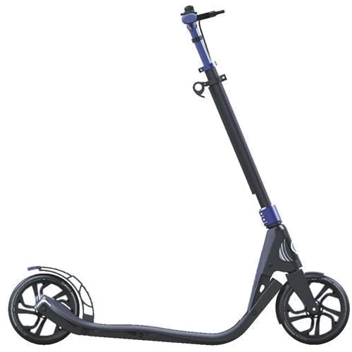 Самокат Globber серии One NL 205 Deluxe, черно-синий, до 100кг, от 1.55м, 2 колеса: Тип колес литые