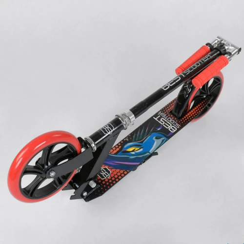 Детский двухколесный самокат Best Scooter Черный (30458): Материал колес полиуретан