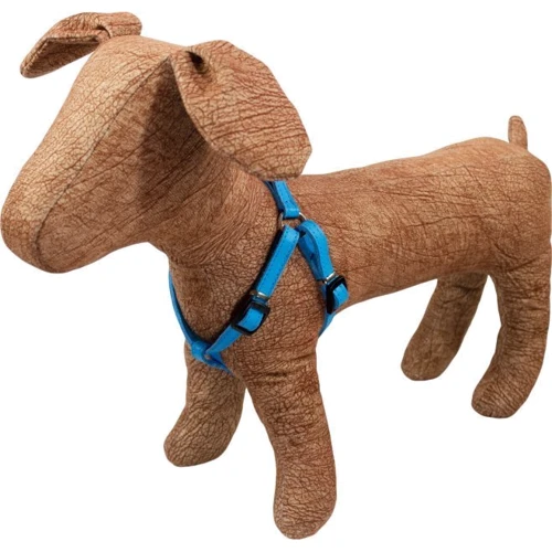 Шлейка Lucky Pet шкіряна подвійна 1.6x33-40 см блакитна (4820224217635): Виробник Lucky Pet