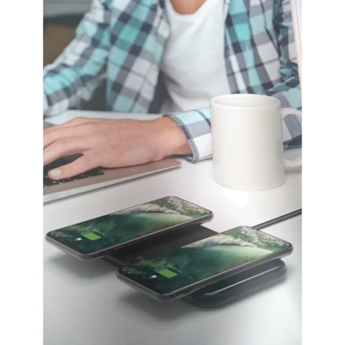 Зарядний пристрій RavPower Wireless Fast Dual Qi Charging Pad 36W Black (RP-PC065)