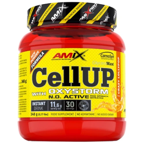 Предтренировочный комплекс AmixPro CellUP with Oxystorm Powder 348 g / 30 servings / crazy lolypop