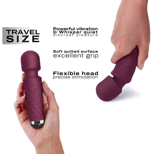 Универсальный вибромассажер Dorcel Wand Mini Wanderful Plum
