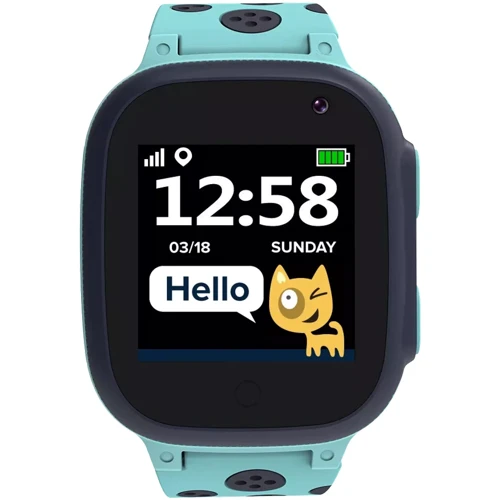 Смарт-часы Canyon Sandy Kids KW-34 Blue: Дисплей 1.44" LCD (128x128)